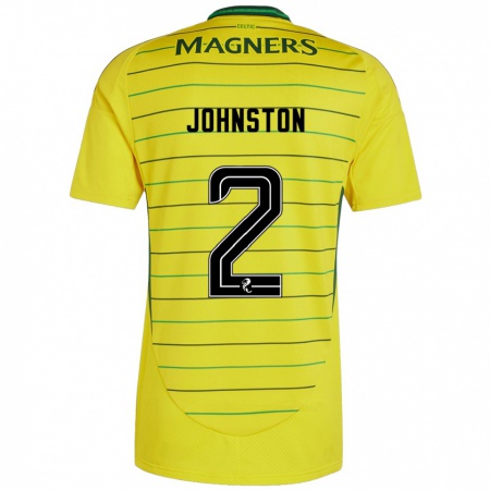 Kandiny Heren Alistair Johnston #2 Geel Uitshirt Uittenue 2024/25 T-Shirt