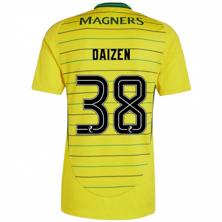 Kandiny Heren Daizen Maeda #38 Geel Uitshirt Uittenue 2024/25 T-Shirt