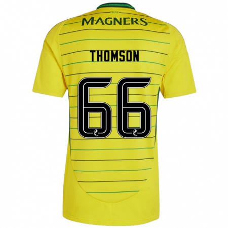 Kandiny Heren Corey Thomson #66 Geel Uitshirt Uittenue 2024/25 T-Shirt