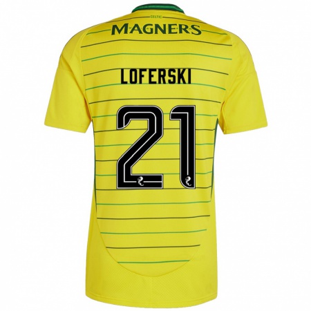 Kandiny Herren Kit Loferski #21 Gelb Auswärtstrikot Trikot 2024/25 T-Shirt Österreich