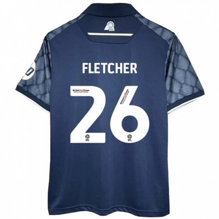 Kandiny Heren Steven Fletcher #26 Zwart Uitshirt Uittenue 2024/25 T-Shirt