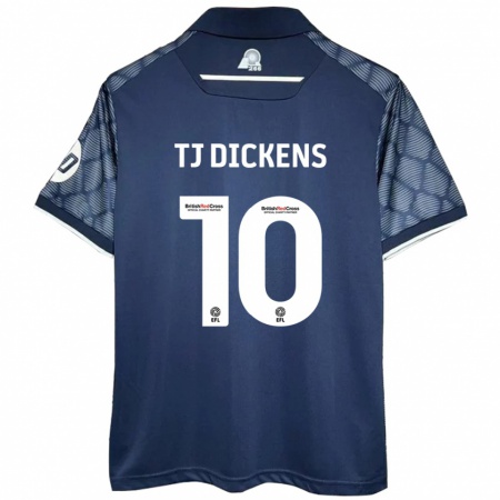 Kandiny Heren Tonicha Tj Dickens #10 Zwart Uitshirt Uittenue 2024/25 T-Shirt