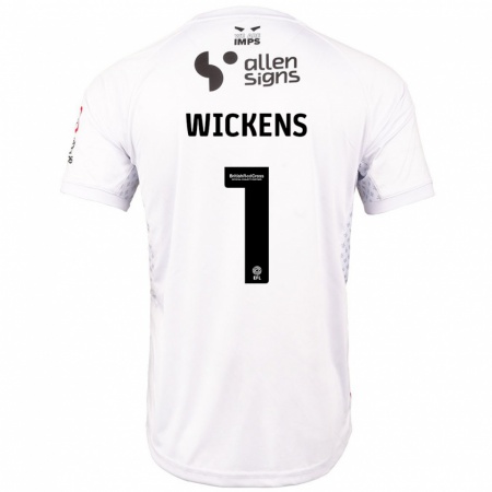 Kandiny Heren George Wickens #1 Rood Wit Uitshirt Uittenue 2024/25 T-Shirt