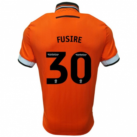 Kandiny Heren Sean Fusire #30 Oranje Wit Uitshirt Uittenue 2024/25 T-Shirt