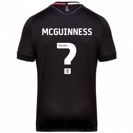 Kandiny Heren Dara Mcguinness #0 Zwart Uitshirt Uittenue 2024/25 T-Shirt