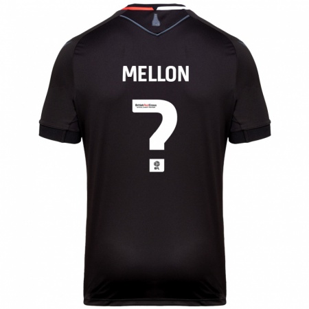 Kandiny Heren Luke Mellon #0 Zwart Uitshirt Uittenue 2024/25 T-Shirt