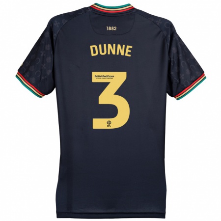 Kandiny Uomo Maglia Jimmy Dunne #3 Blu Navy Scuro Kit Gara Away 2024/25 Maglietta