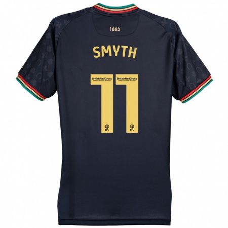 Kandiny Herren Paul Smyth #11 Dunkelmarineblau Auswärtstrikot Trikot 2024/25 T-Shirt Österreich