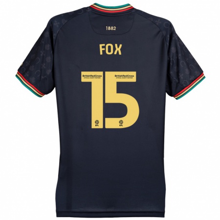 Kandiny Uomo Maglia Morgan Fox #15 Blu Navy Scuro Kit Gara Away 2024/25 Maglietta