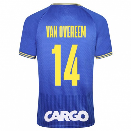 Kandiny Heren Joris Van Overeem #14 Wit Uitshirt Uittenue 2024/25 T-Shirt