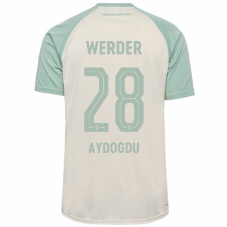 Kandiny Heren Onur Aydogdu #28 Off-White Lichtgroen Uitshirt Uittenue 2024/25 T-Shirt