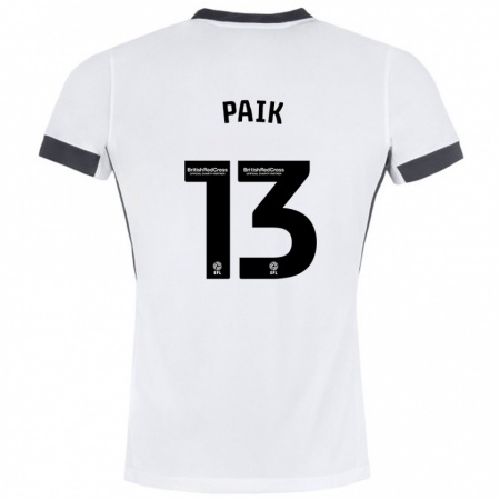 Kandiny Herren Seung-Ho Paik #13 Weiß Schwarz Auswärtstrikot Trikot 2024/25 T-Shirt Österreich