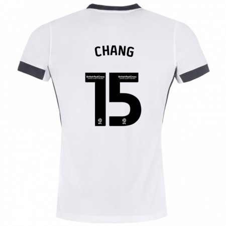 Kandiny Heren Alfie Chang #15 Wit Zwart Uitshirt Uittenue 2024/25 T-Shirt