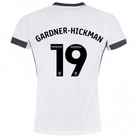 Kandiny Heren Taylor Gardner-Hickman #19 Wit Zwart Uitshirt Uittenue 2024/25 T-Shirt