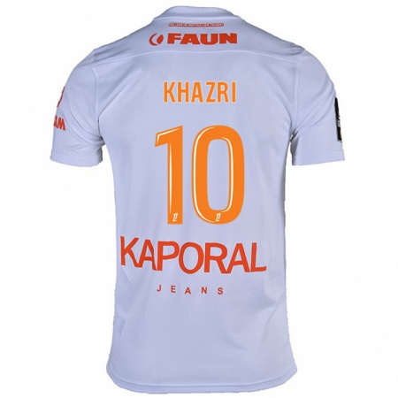 Kandiny Heren Wahbi Khazri #10 Wit Uitshirt Uittenue 2024/25 T-Shirt