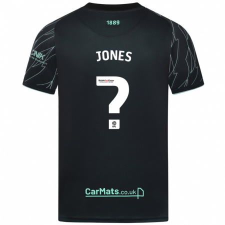 Kandiny Uomo Maglia Frankie Jones #0 Nero Verde Kit Gara Away 2024/25 Maglietta