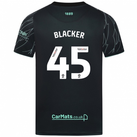 Kandiny Herren Billy Blacker #45 Schwarz Grün Auswärtstrikot Trikot 2024/25 T-Shirt Österreich