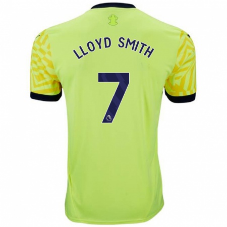 Kandiny Heren Lexi Lloyd-Smith #7 Geel Uitshirt Uittenue 2024/25 T-Shirt