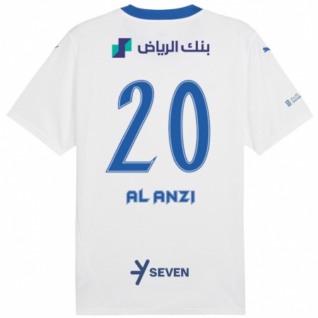 KandinyメンズAreej Al-Anzi#20ホワイト ブルーアウェイシャツ2024/25ジャージーユニフォーム