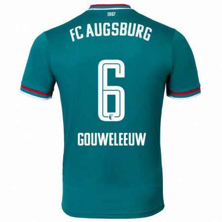 Kandiny Heren Jeffrey Gouweleeuw #6 Donkergroen Uitshirt Uittenue 2024/25 T-Shirt België