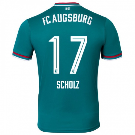 Kandiny Hombre Camiseta Jerome Scholz #17 Verde Oscuro 2ª Equipación 2024/25 La Camisa