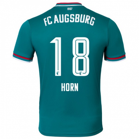 Kandiny Hombre Camiseta Tobias Horn #18 Verde Oscuro 2ª Equipación 2024/25 La Camisa