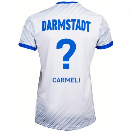 Kandiny Herren Liad Carmeli #0 Weiß Blau Auswärtstrikot Trikot 2024/25 T-Shirt Österreich