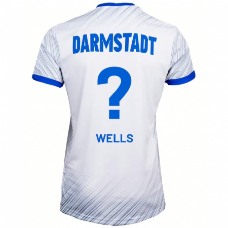 Kandiny Herren Finnley Wells #0 Weiß Blau Auswärtstrikot Trikot 2024/25 T-Shirt Österreich