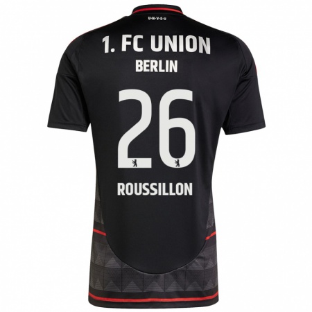 Kandiny Uomo Maglia Jérôme Roussillon #26 Nero Kit Gara Away 2024/25 Maglietta