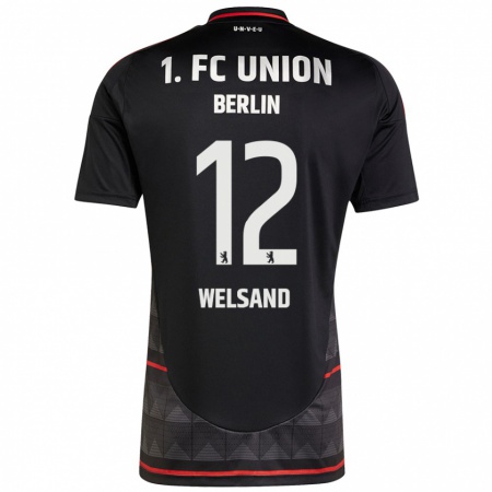 Kandiny Hombre Camiseta Oskar Welsand #12 Negro 2ª Equipación 2024/25 La Camisa México