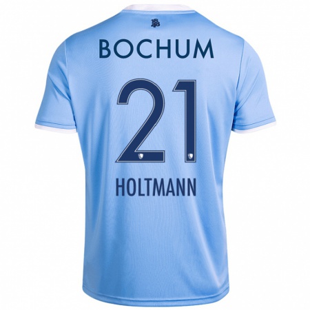 Kandiny Herren Gerrit Holtmann #21 Himmelblau Auswärtstrikot Trikot 2024/25 T-Shirt Österreich