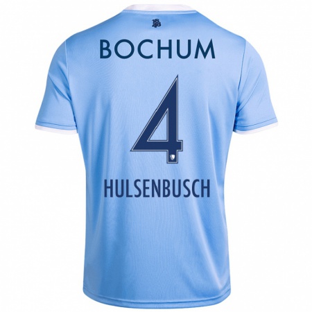 Kandiny Herren Daniel Hülsenbusch #4 Himmelblau Auswärtstrikot Trikot 2024/25 T-Shirt Österreich