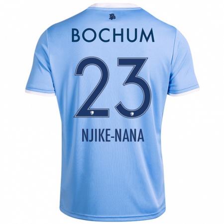 Kandiny Herren Jean-Philippe Njike-Nana #23 Himmelblau Auswärtstrikot Trikot 2024/25 T-Shirt Österreich