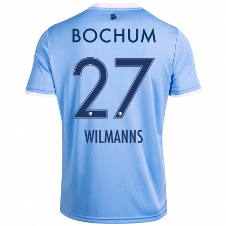 Kandiny Uomo Maglia Anjo Wilmanns #27 Azzurro Cielo Kit Gara Away 2024/25 Maglietta