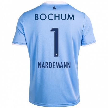 Kandiny Uomo Maglia Kari Närdemann #1 Azzurro Cielo Kit Gara Away 2024/25 Maglietta