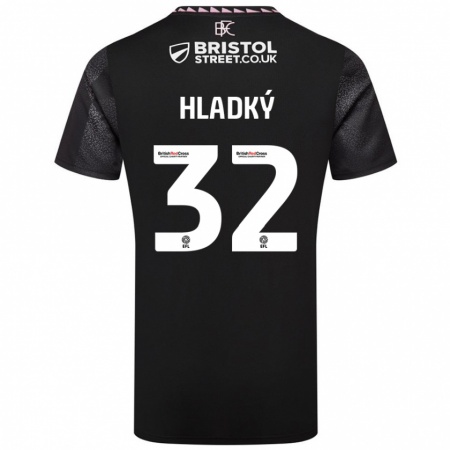 Kandiny Uomo Maglia Vaclav Hladky #32 Nero Kit Gara Away 2024/25 Maglietta