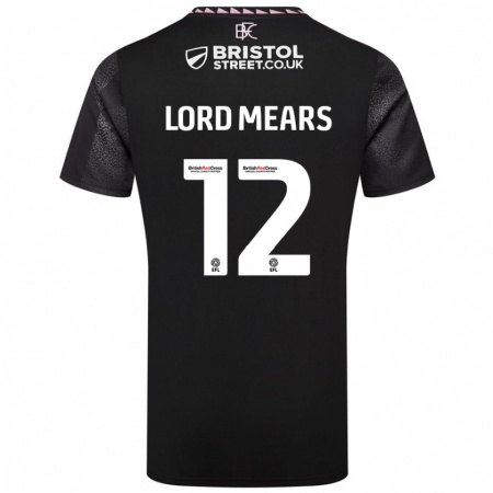 Kandiny Herren Rhema Lord-Mears #12 Schwarz Auswärtstrikot Trikot 2024/25 T-Shirt Österreich