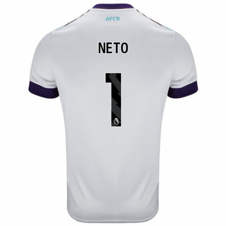 Kandiny Uomo Maglia Neto #1 Bianco Verde Viola Kit Gara Away 2024/25 Maglietta