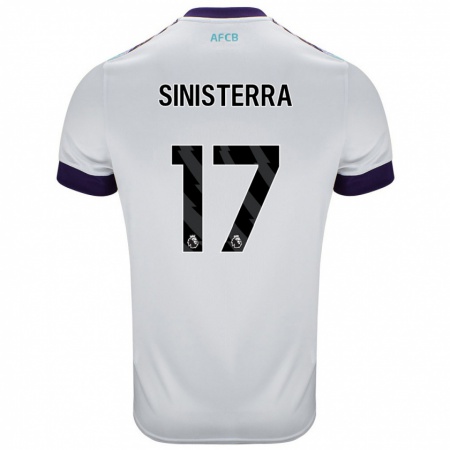 Kandiny Herren Luis Sinisterra #17 Weiß Grün Lila Auswärtstrikot Trikot 2024/25 T-Shirt Österreich