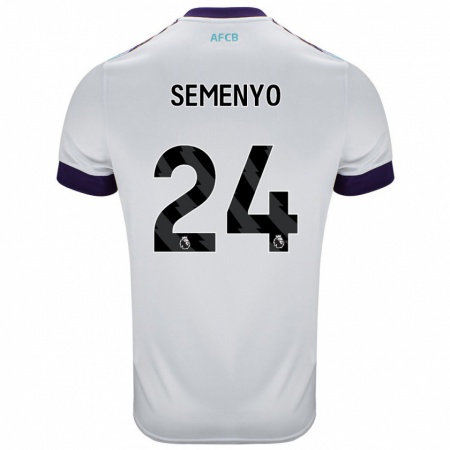 Kandiny Herren Antoine Semenyo #24 Weiß Grün Lila Auswärtstrikot Trikot 2024/25 T-Shirt Österreich