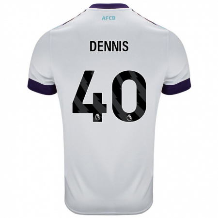 Kandiny Herren Will Dennis #40 Weiß Grün Lila Auswärtstrikot Trikot 2024/25 T-Shirt Österreich