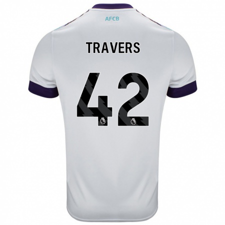 Kandiny Herren Mark Travers #42 Weiß Grün Lila Auswärtstrikot Trikot 2024/25 T-Shirt Österreich