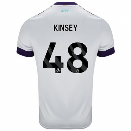 Kandiny Heren Max Kinsey #48 Wit Groen Paars Uitshirt Uittenue 2024/25 T-Shirt België