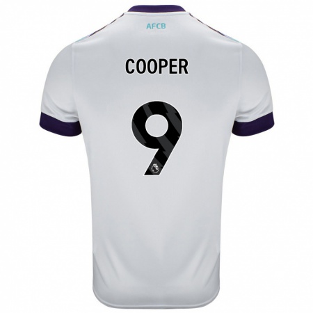 Kandiny Uomo Maglia Lucy Cooper #9 Bianco Verde Viola Kit Gara Away 2024/25 Maglietta