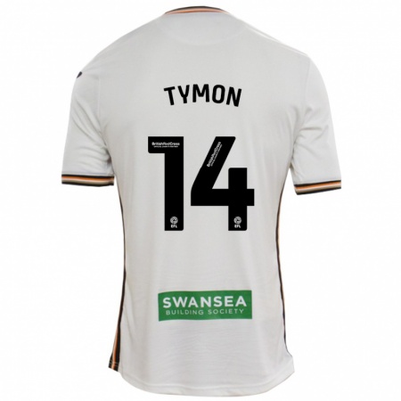 Kandiny Dames Josh Tymon #14 Wit Thuisshirt Thuistenue 2024/25 T-Shirt