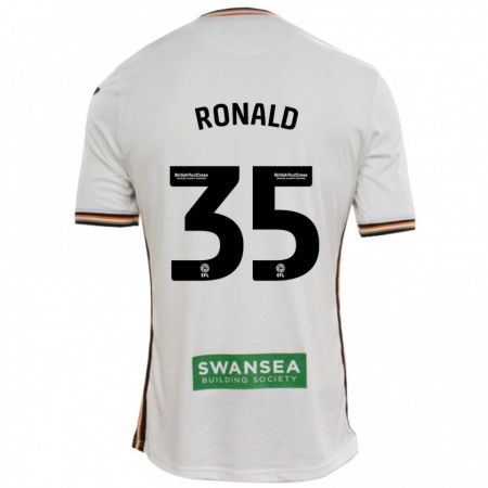 Kandiny Dames Ronald #35 Wit Thuisshirt Thuistenue 2024/25 T-Shirt