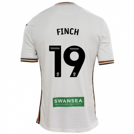 Kandiny Dames Lucy Finch #19 Wit Thuisshirt Thuistenue 2024/25 T-Shirt