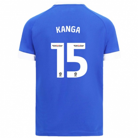 Kandiny Dames Wilfried Kanga #15 Hemelsblauw Thuisshirt Thuistenue 2024/25 T-Shirt