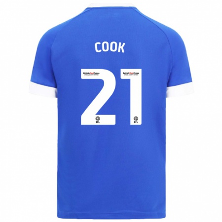 Kandiny Donna Maglia Mikayla Cook #21 Azzurro Kit Gara Home 2024/25 Maglietta