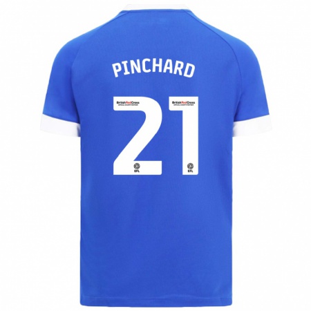 Kandiny Dames Cerys Pinchard #21 Hemelsblauw Thuisshirt Thuistenue 2024/25 T-Shirt